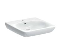 Geberit Selnova Compact lavabo 55x55 cm cuadrada clásico para discapacitados blanco brillante 501.461.00.7