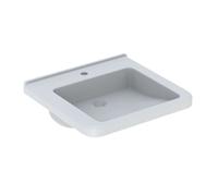 Geberit Selnova Comfort Square lavabo 55x52.5 cm rectangular clásico para discapacitados blanco brillante 500.786.00.7