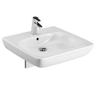 Geberit Selnova Compact lavabo 55x55 cm cuadrada clásico para discapacitados blanco brillante 501.461.00.7