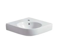 Geberit Selnova Compact - Lavabo de esquina 70x62 cm, con 1 orificio para grifo, blanco 501.508.00.7