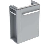 Geberit Selnova Compact - Mueble de lavabo, 45x25x60 cm, 1 puerta, bisagras a la derecha, gris claro 501.495.00.1