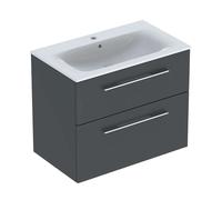 Geberit Selnova Square - Armario de lavabo 64x79x48 cm, con lavabo, 2 cajones, lava mate 501.241.00.1