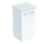 Geberit Selnova Square - Armario superior lateral 65x33x30 cm, 1 puerta, blanco brillante 501.272.00.1