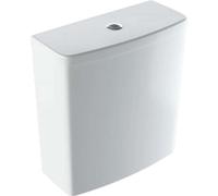 Geberit Selnova Square - Cisterna de descarga para taza de inodoro, entrada de agua lateral, blanco 500.267.01.1