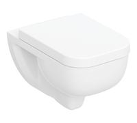 Geberit Selnova Square conjunto taza de inodoro + tapa suspendido sin reborde con descarga de remolino blanco brillante 503.154.00.1
