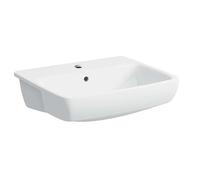 Geberit Selnova Square - Lavabo 55x44 cm, con 1 orificio para grifo, con rebosadero, blanco 501.467.00.7