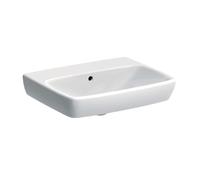 Geberit Selnova Square - Lavabo 55x44 cm, sin orificio para grifo, con rebosadero, blanco 500.291.01.7