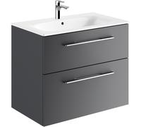 Geberit Selnova Square lavabo con mueble 80 cm gris 501.241.00.1