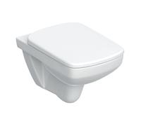 Geberit Selnova Square taza de inodoro con asiento de cierre suave suspendido sin reborde blanco 501.961.00.1