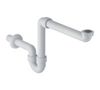 Geberit Sifón de lavabo modelo 151.107.11.1 – Ahorra espacio, salida horizontal DN40 – Blanco