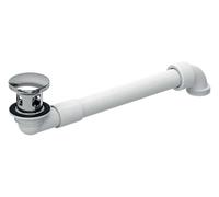 Geberit - Sifón de ahorro para lavabos con rebosadero, ClickClack, cromo 152.071.21.1