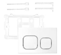 Geberit Sigma - Placa de repuesto para inodoro (2/4 L), color plateado mate | Placa de accionamiento universal 242 x 162 mm, apta para UP300 y UP320, incluye material de fijación