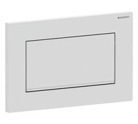 Geberit Sigma10 placas de accionamiento, para fregaderos empotrados, atornillable, placa empotrada, 115.893.JT.1, Color: lacado blanco mate, recubierto de fácil limpieza / cromado de alto brillo