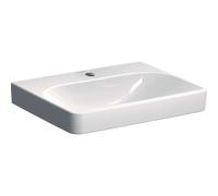 Geberit Smyle Square - Lavabo 60x48 cm, sin rebosadero, orificio para grifo, blanco 501.732.00.1