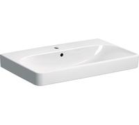 Geberit Smyle Square lavabo 75x48 cm rectangular clásico-para mueble blanco brillante 500.249.01.8