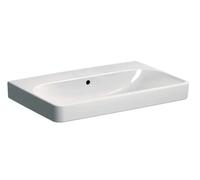Geberit Smyle Square lavabo 74.5x48 cm rectangular clásico-para mueble-sobre encimera blanco brillante 500.249.00.2