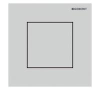 Geberit tipo 40 placa de accionamiento, angular, para control de descarga de urinario con accionamiento neumático de descarga, 246119JT1, Color: blanco mate / revestimiento fácil de limpiar - CM
