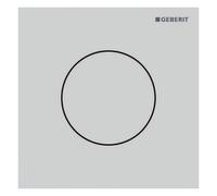 Geberit tipo 40 placa de accionamiento, redonda, para control de descarga de urinario con accionamiento neumático de descarga, 246.118.JT.1, Color: blanco mate / revestimiento fácil de limpiar