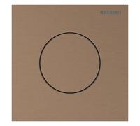 Geberit tipo 40 placa de accionamiento, redonda, para control de descarga de urinario con accionamiento neumático de descarga, 246.118.QB.1, Color: oro rosa / cepillado, revestimiento fácil de limpiar