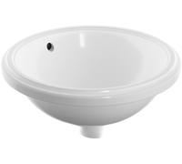 Geberit Variform lavabo 33x33 cm circular bajo encimera blanco brillante 500.744.01.2
