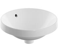 Geberit Variform lavabo 40x40 cm circular empotrado blanco brillante 500.701.01.2