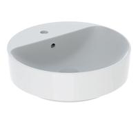 Geberit Variform lavabo 45x45 cm circular sobre encimera blanco brillante 500.769.01.2
