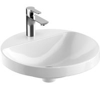Geberit Variform lavabo 48x48 cm circular empotrado blanco brillante 500.707.00.2