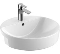 Geberit Variform lavabo 50x50 cm circular empotrado blanco brillante 500.782.00.2