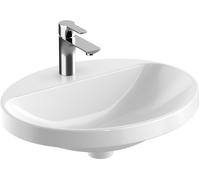 Geberit Variform lavabo 55x45 cm oval empotrado blanco brillante 500.722.00.2