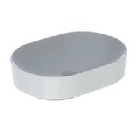 Geberit VariForm - Lavabo de encimera 55x40 cm, sin rebosadero, sin orificio para grifería, blanco 500.774.01.2