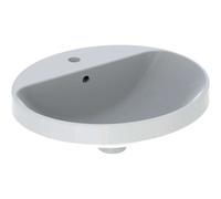 Geberit VariForm - Lavabo encastrado 50x45 cm, con rebosadero, con orificio para grifo, blanco 500.712.01.2