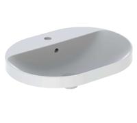 Geberit Variform lavabo 60x45 cm oval empotrado blanco brillante 500.732.01.2