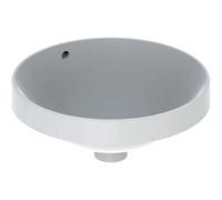 Geberit VariForm - Lavabo encastrado, diámetro 40 cm, con rebosadero, blanco 500.700.01.2
