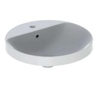 Geberit Variform lavabo 48x48 cm circular empotrado blanco brillante 500.704.01.2