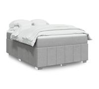 Gecheer GecheerSommier de Soporte Transpirable con Colchón de Muelles Ensacados - Firmeza Media, Color Blanco y Gris Claro