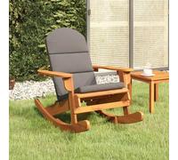 Gecheer Silla Mecedora Adirondack de Acacia,Diseño Cómodo y Robusto,Capacidad 110 kg
