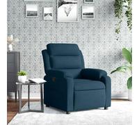 Gecheer Sillón Reclinable, con Función de Reclinado Manual, Cómodo Asiento Acolchado, Estructura de Madera y Metal, Azul, para Descanso y Entretenimiento Modelo YJXZJ-373510ESGMRX