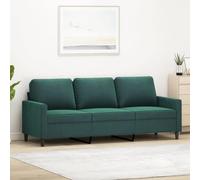 Gecheer Sofa 3 Plazas,Sofas de Salón,Sofa Marcos,Muebles de salón,Sofa Chaise Longue,Sofa Cheslong Terciopelo Verde Oscuro 180 cm
