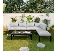 Gecheer Sofá Modular Convertible en Tumbona - Diseño Versátil para Exterior, hasta 6 Personas Modelo YJXGG527-N634P0050G