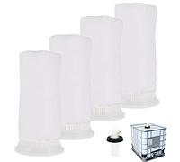GEDEGOOK 4PCS Filtro IBC de Nylon para Tanque de Agua de Lluvia IBC 1000L,Filtro de Tanque de Agua de Lluvia IBC Filtro de Repuesto,Accesorio de Tapa de Tanque IBC (163 mm)