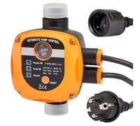 Gedlex Regulador de Presion Agua, Presostato Bomba Agua Max. 10 bar, IP54 Impermeable Presscontrol de la Bomba de Agua 220-240V con Cable y Enchufe, para el Hogar, Patio, Jardín