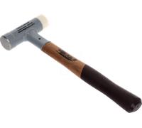 GEDORE Martillo KOMBI-PLUS R, Con empuñadura de madera, Martillo blando/universal, 30 mm de diámetro, Sin rebote, Mango de madera de pacana, 247 H-30
