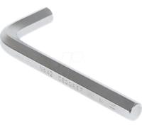 GEDORE Llave en ángulo para tornillos con hexágono interior, Destornillador, Atornillador, Herramienta, Ancho de llave 14 mm, Longitud 154 mm, 42 14