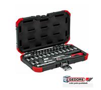 Gedore 3018776 juego de llaves de vaso 1/4", , 33 piezas