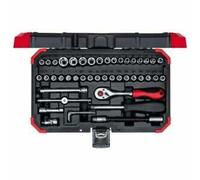 Gedore 3018792 juego de llaves de vaso 1/4", , 46 piezas