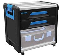 GEDORE Caja de herramientas WorkMo B2, 2 cajones, 1 compartimento, Plástico/aluminio, Con accesorios, Con cierre, Vacía, Carro herramientas 1110 WM-221