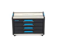 GEDORE Caja de herramientas WorkMo B3, 4 cajones, 1 compartimento, Plástico/aluminio, Con accesorios, Con cierre, Vacía, Carro herramientas 1110 WM-34