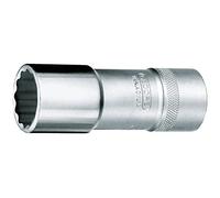 Gedore D 19 L 24 - Llave de vaso 1/2", forma larga 24 mm