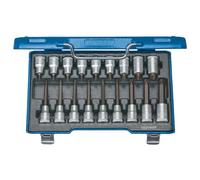 Gedore ITX 19 LKP - Juego de vasos destornilladores 1/2" 18 pzas TX T20-60