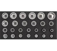 GEDORE, juego de llaves de vaso de 1/2", sistema modular 2/6, 26 piezas, referencia 3301708